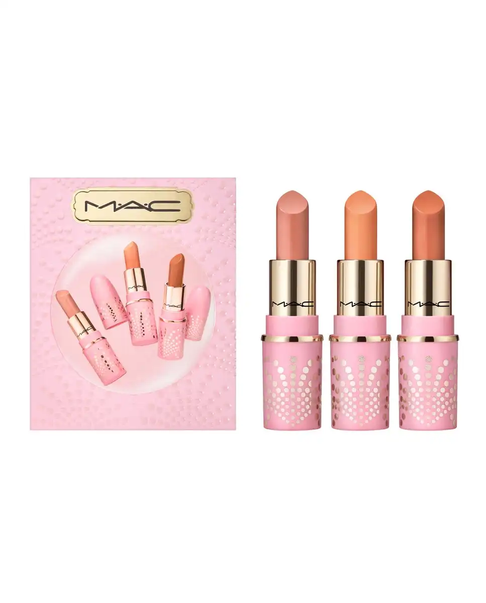 M.A.C - Estuche Regalo Mini Trío Barra De Labios Sparkling Wine Bubbles & Bows MAC - M.A.C - Comparador de precios