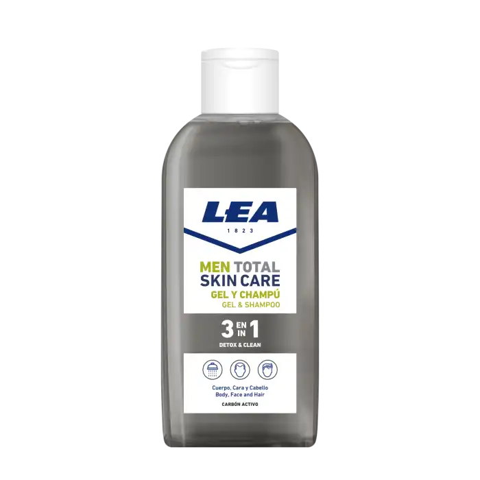 Men Total Skin Care Gel-Champú 3en1 Detox - Clean - LEA - Comparador de precios