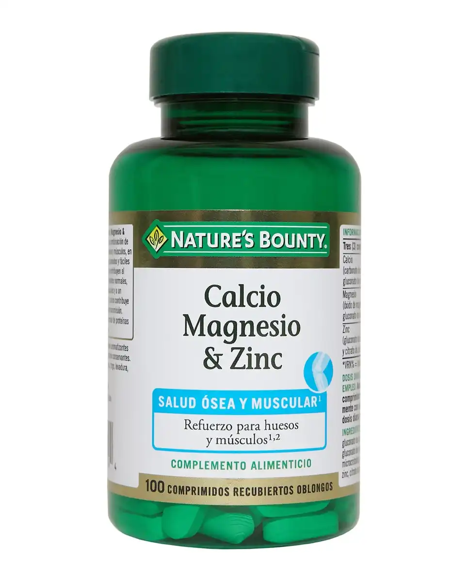 Nature's Bounty - 100 Comprimidos Calcio, Magnesio & Zinc - Nature's Bounty - Comparador de precios