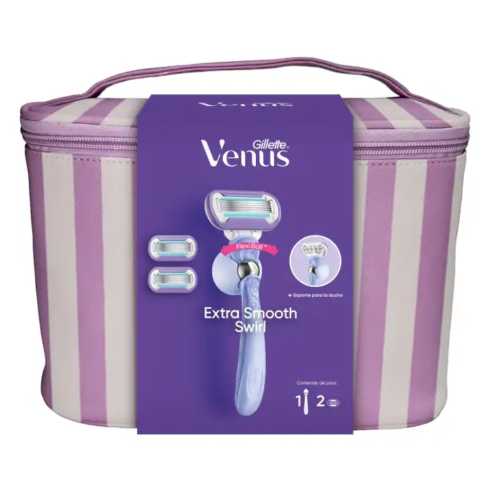 Neceser Venus Extra Smooth Swirl Maquinilla + 2 Recambios + Soporte - GILLETTE VENUS - Comparador de precios