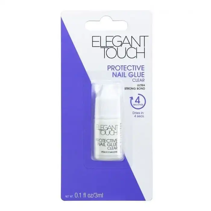 Protective Nail Glue Clear 3 ml - Elegant Touch - Comparador de precios