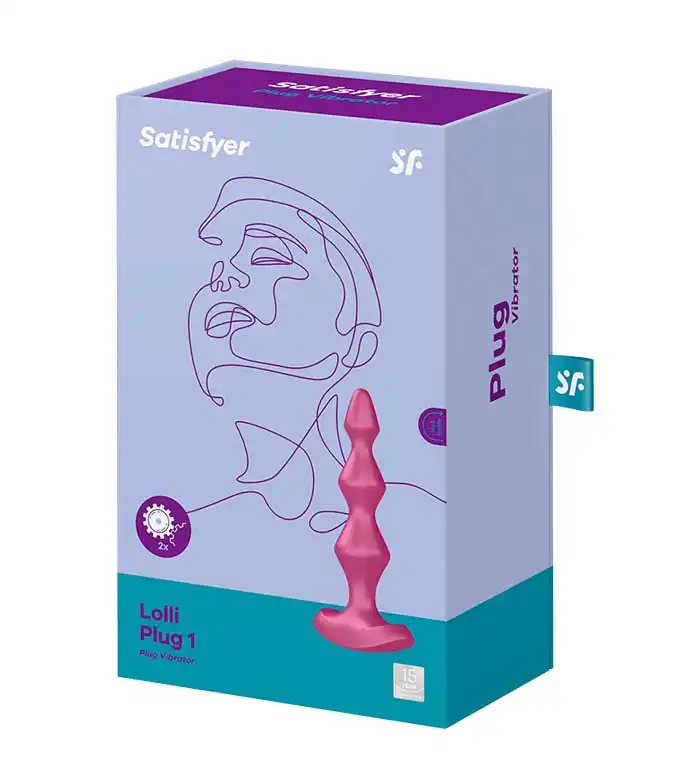 Satisfyer - Vibrador anal Lolli Plug 1 - Burdeos - SATISFYER - Comparador de precios