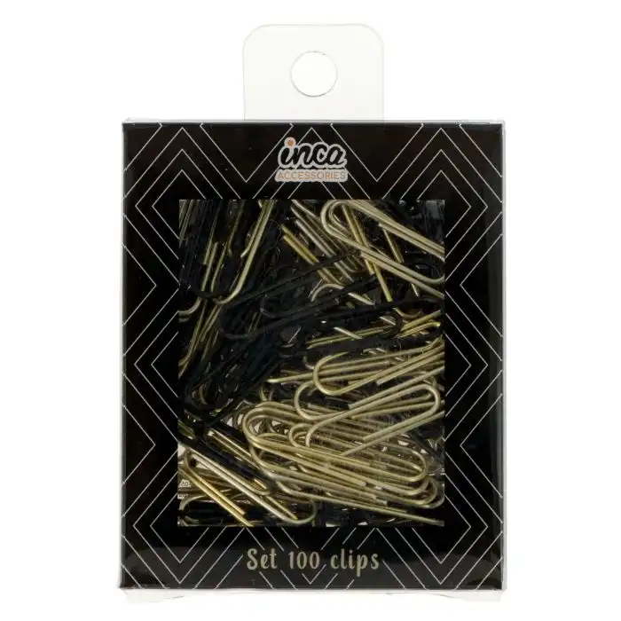 Set 100 Clips Negros y Dorados - Inca Hair - Comparador de precios