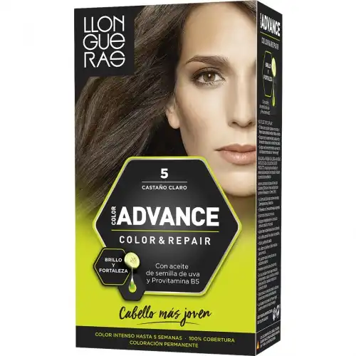 Advance 5 Castaño Claro Tinte Capilar - Llongueras - Comparador de precios