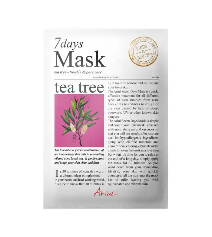 Ariul - Mascarilla facial purificante 7 Days - Árbol de té - Ariul - Comparador de precios
