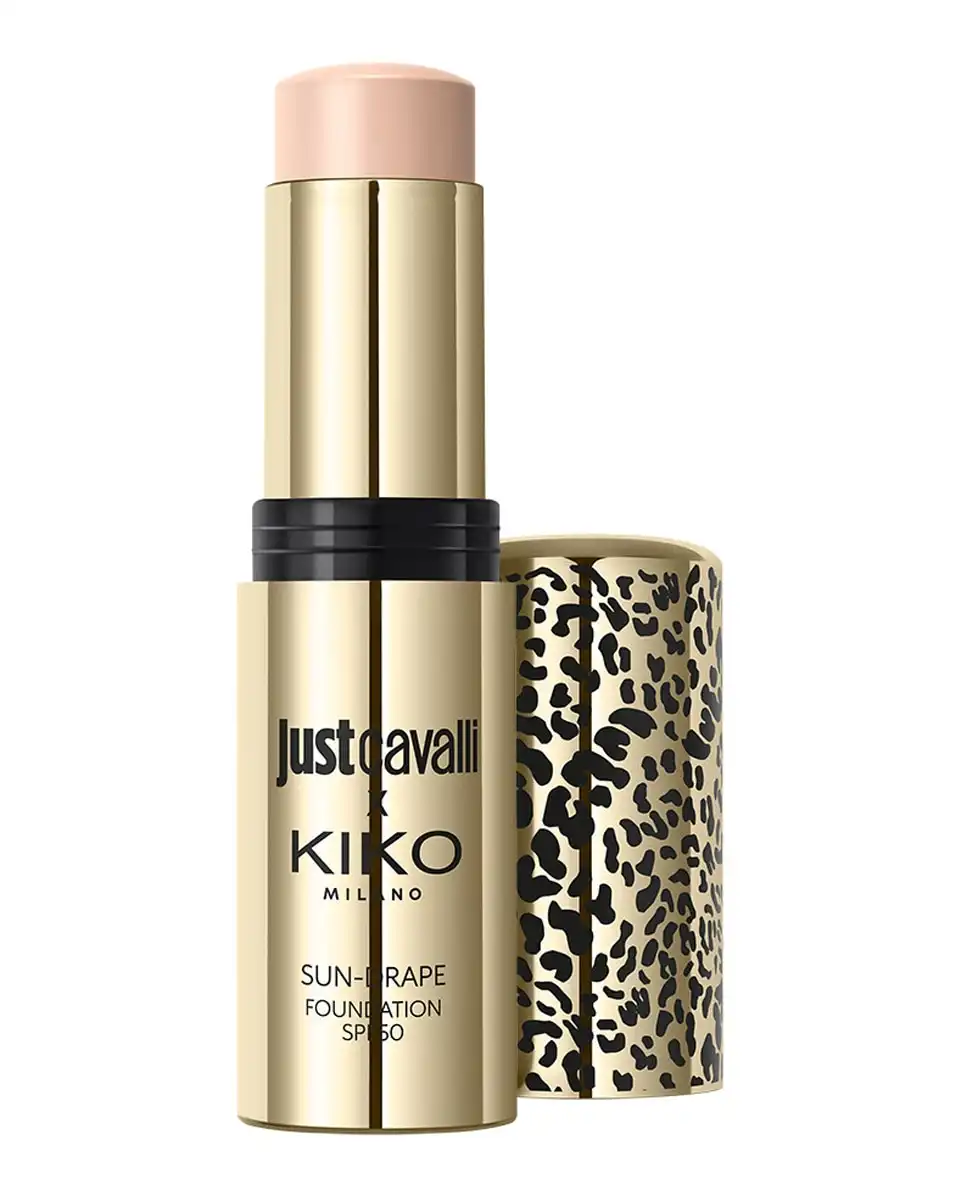 Base de maquillaje en stick SPF 50 Just Cavalli X Kiko Milano Sun-Drape Stick Foundation Spf50 04 Almond Drift - Kiko Milano - Comparador de precios