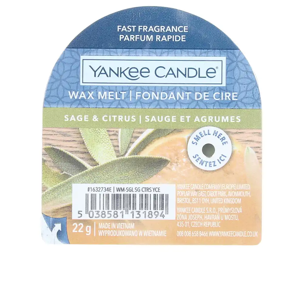 Candle Original Wax Melt vela #Sage & Citrus - Yankee Candle - Comparador de precios