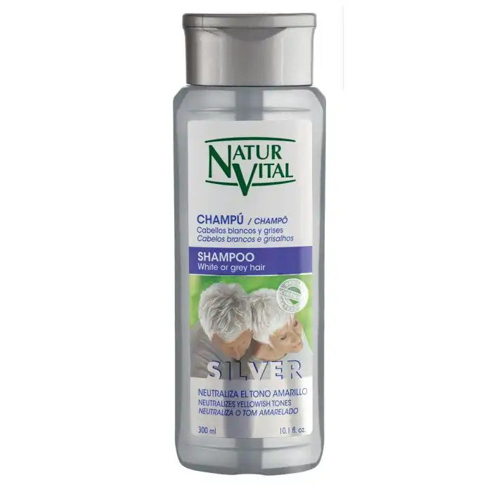 Champú para Cabellos Blancos y Grises 300 ml - Naturvital - Comparador de precios