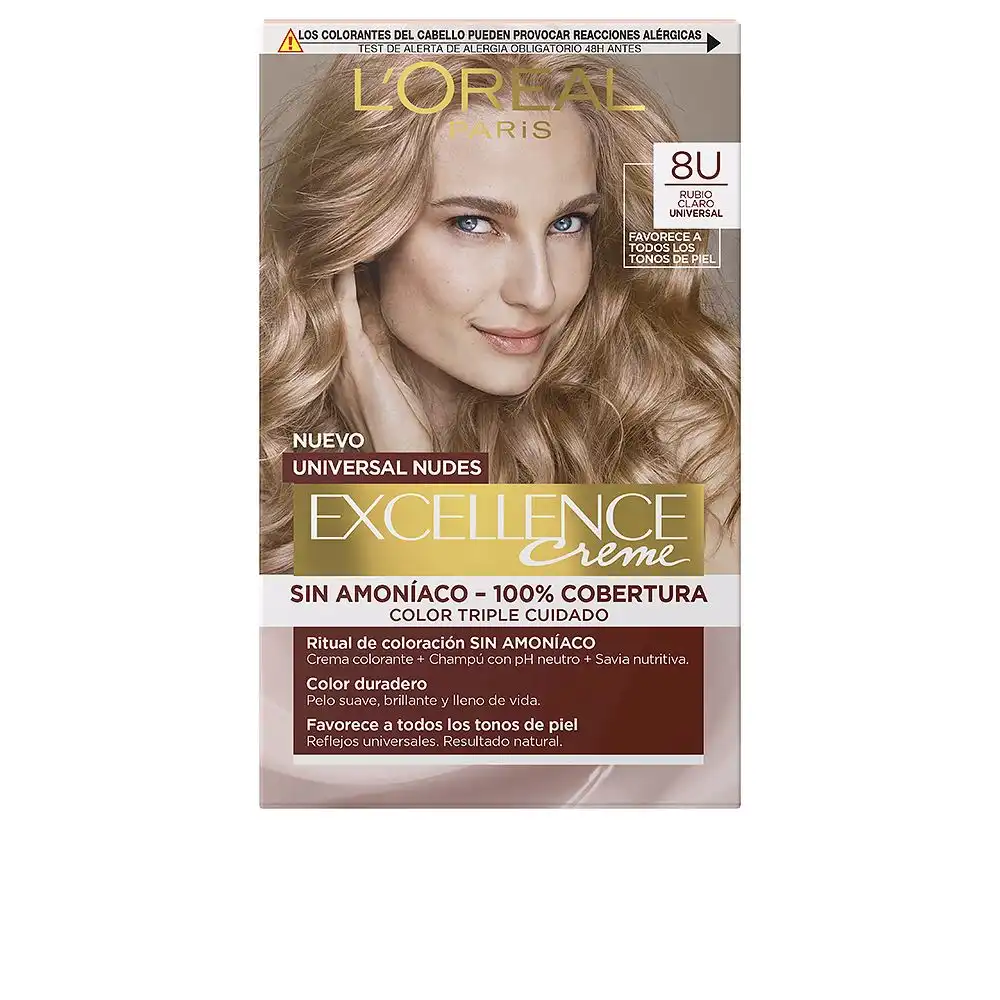 Excellence creme universal nudes tinte #8u-light blonde 5 u - L'Oréal Paris - Comparador de precios