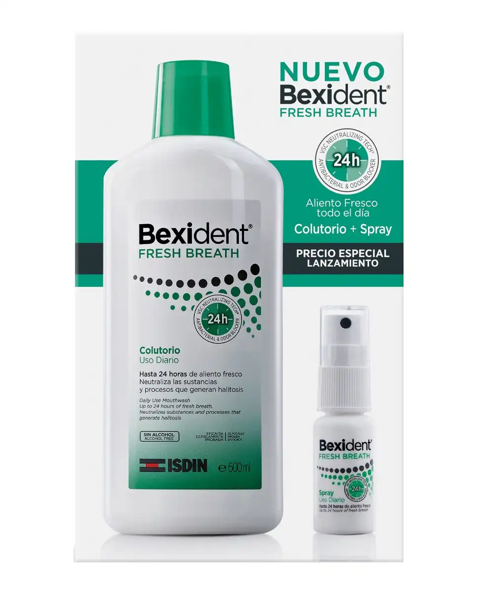 Isdin - Pack Colutorio Fresh Breath 500 Ml+ Spray Uso Diario 15 Ml Bexident - Isdin - Comparador de precios