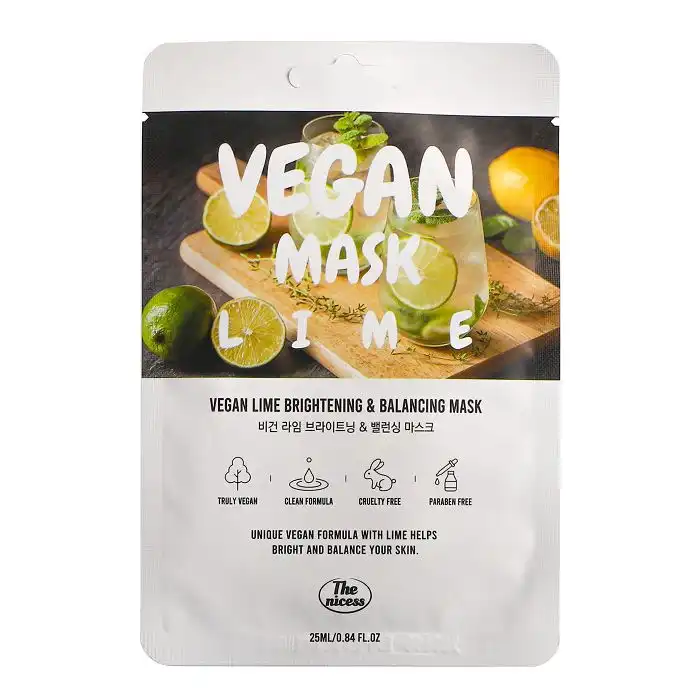 Mascarilla Facial Vegan Lime Brightening - Balancing Mask 25 ml - The Nicess - Comparador de precios