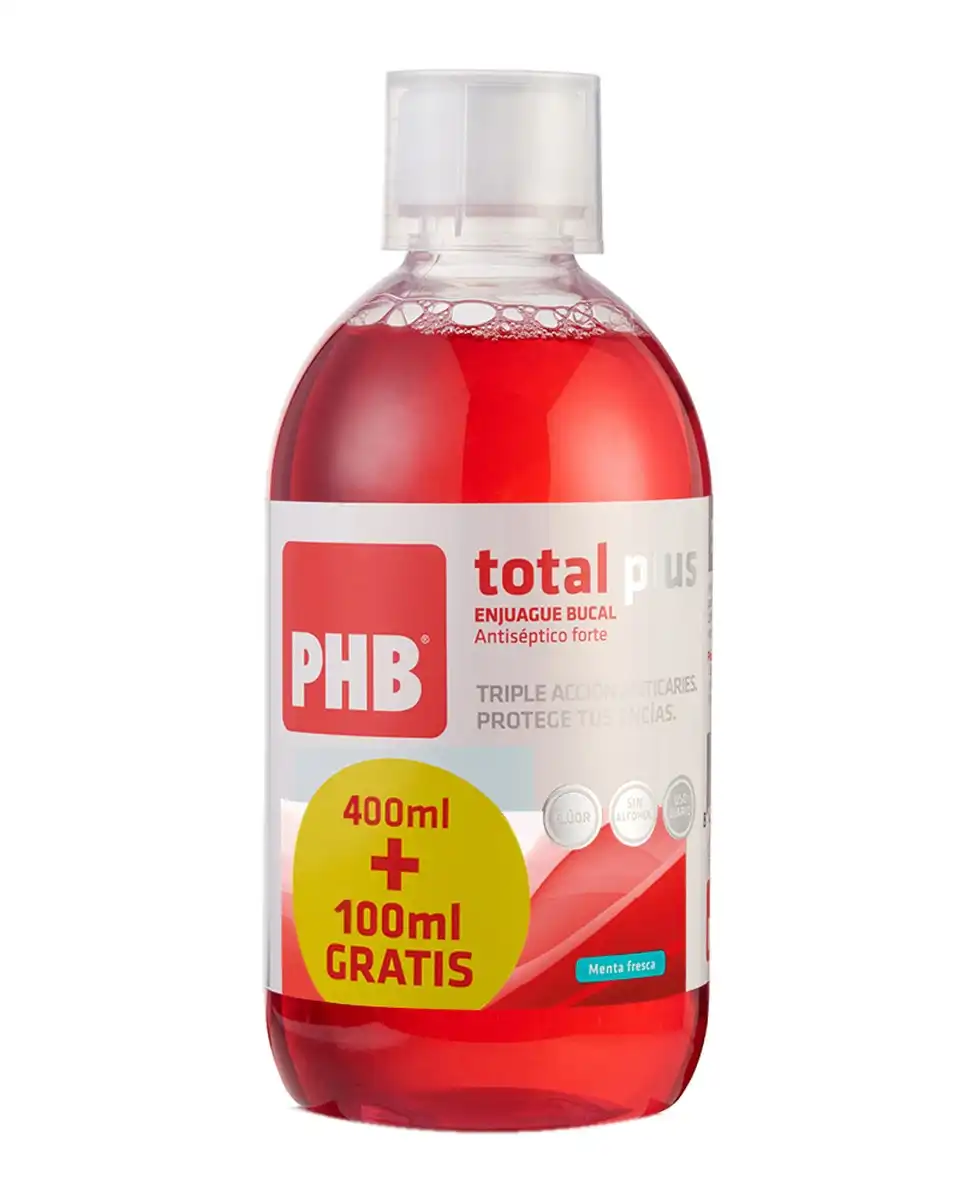 PHB - Enjuague Bucal Total Plus 400 + 100 Ml - PHB - Comparador de precios