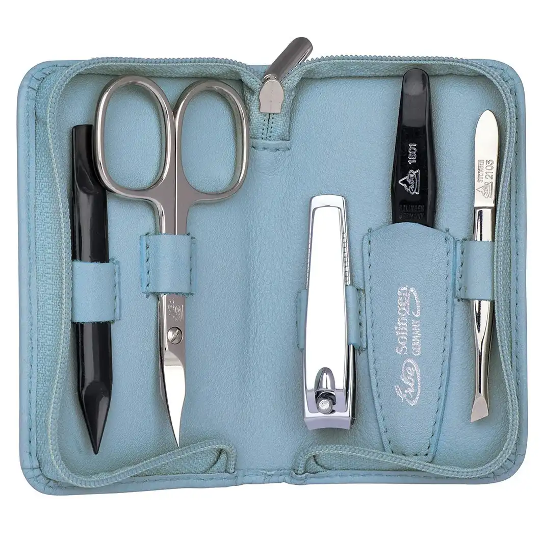 Siena Set de manicura con cremallera de la serie «Siena », azul marino, 5 piezas. Estuche 1 Un - ERBE - Comparador de precios