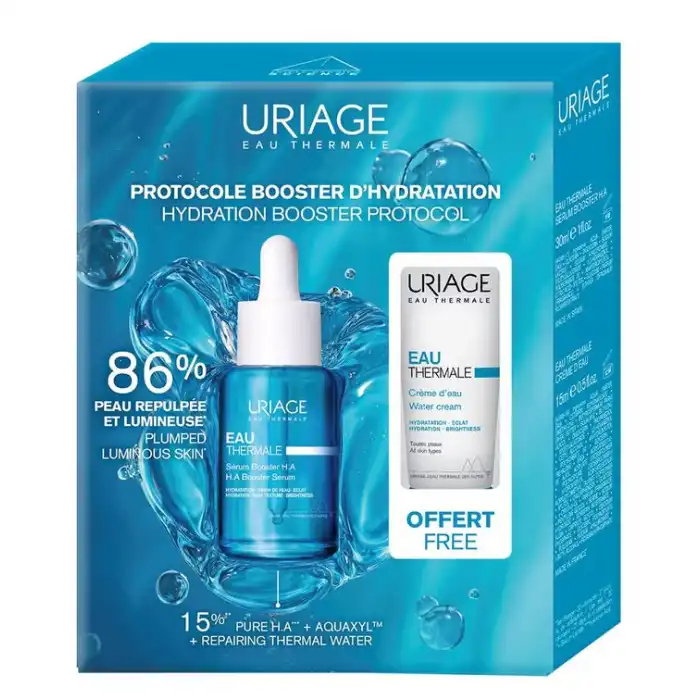 Pack Eau Thermale Sérum Booster + Crema de Agua - Uriage - Comparador de precios