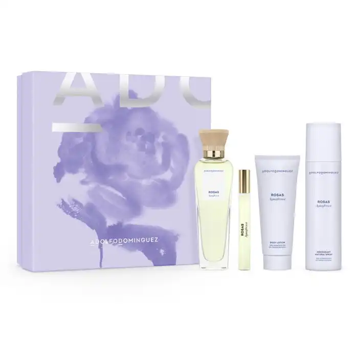 Estuche de Regalo Agua Fresca de Rosas Eau de Toilette 300 ml - Adolfo Dominguez - Comparador de precios