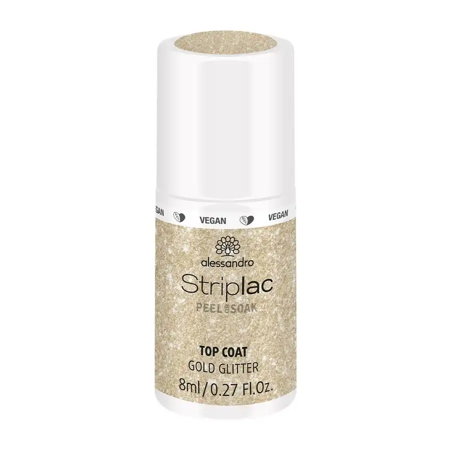 Alessandro - Striplac Top coat 8 ml 48318 - Gold Glitter - alessandro - Comparador de precios