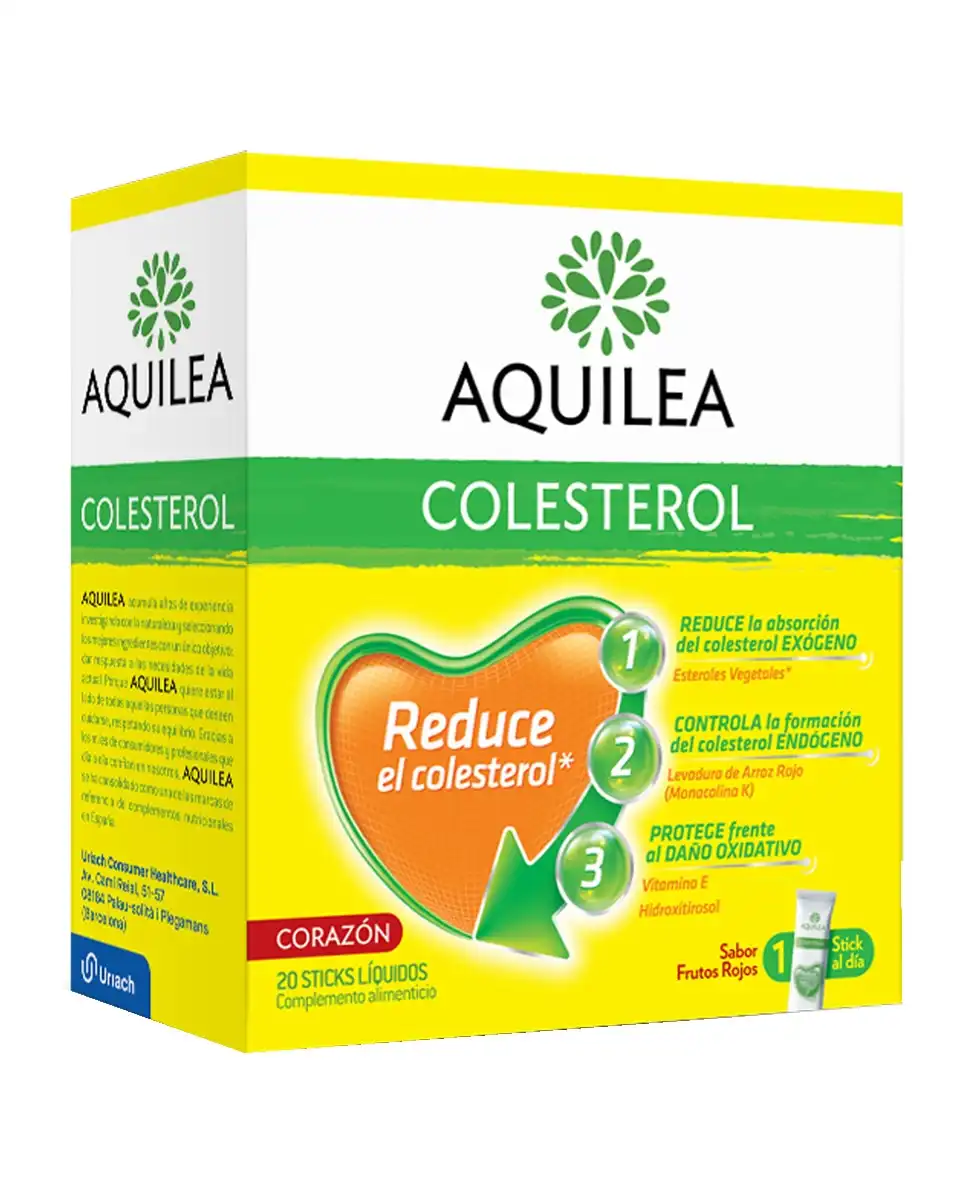 Aquilea - 20 Sticks Líquidos Sabor Frutos Rojos Colesterol - Aquilea - Comparador de precios