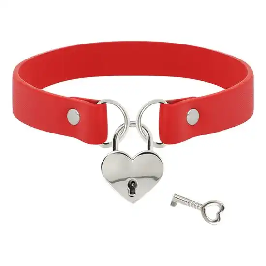 Coquette Chic Desire Get Sexy Corazón con Llave rojo 1 und Collar Cuero Vegano - COQUETTE - Comparador de precios
