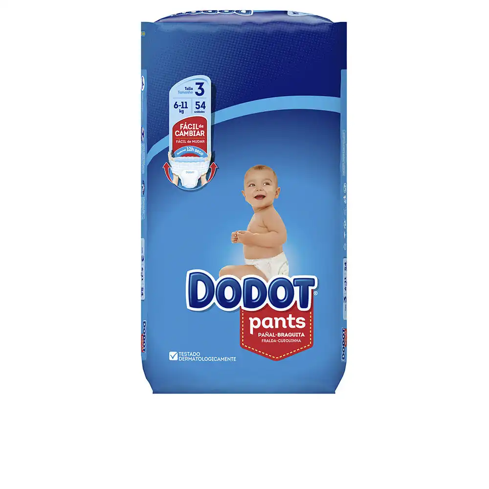 Dodot Pants Etapas talla 3 pañal-braguita 6-11 kg 54 u - Dodot - Comparador de precios