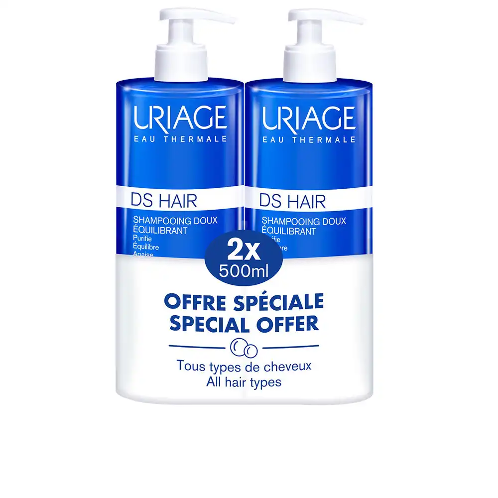 Ds Hair champú suave regulador duo 2 x 500 ml - Uriage - Comparador de precios