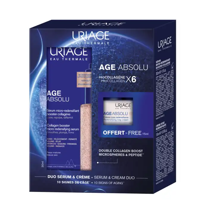 Estuche Age Absolu Collagen Booster Serum Micro-redensificante - Uriage - Comparador de precios