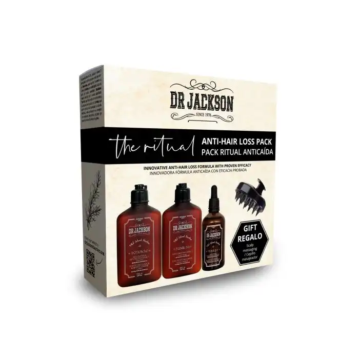 Kit Ritual Anticaída + Cepillo Masajeador 200 ml - Dr Jacksons - Comparador de precios