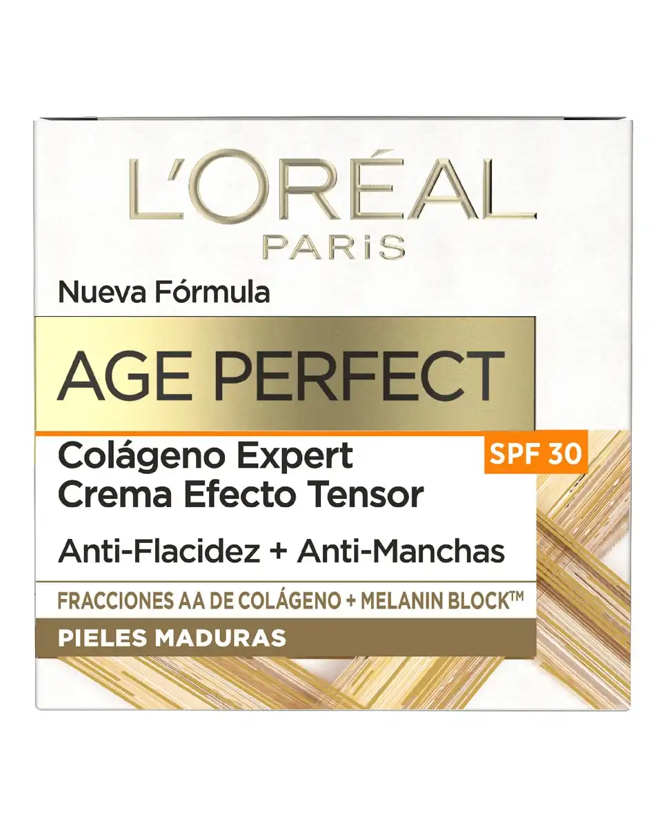 L'Oréal Paris - Crema Antiflacidez Y Antimanchas Pieles Maduras SPF 30 Age Perfect Crema - L'Oréal Paris - Comparador de precios