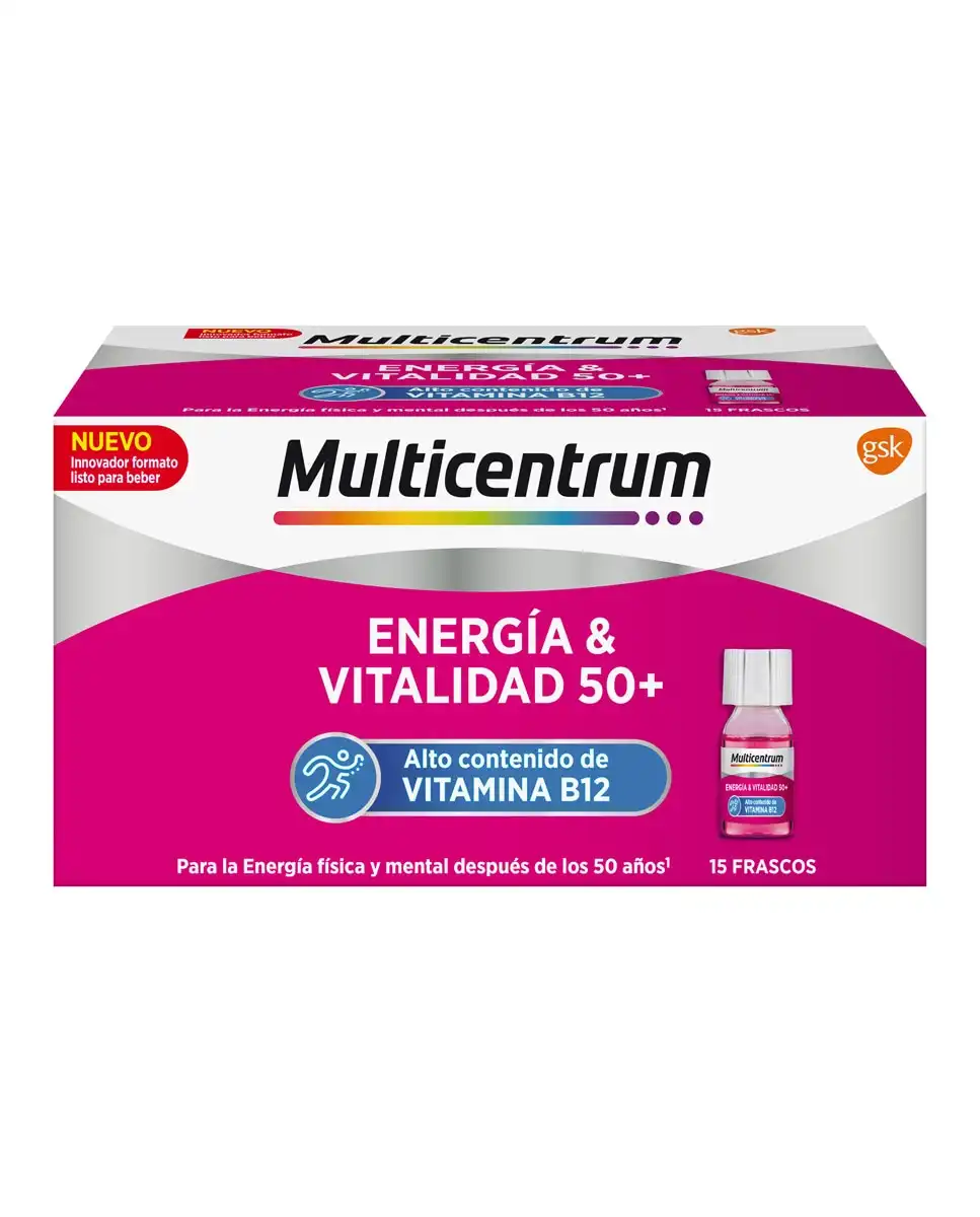 Multicentrum - 15 Frascos Energía &Vitalidad 50+ - Multicentrum - Comparador de precios