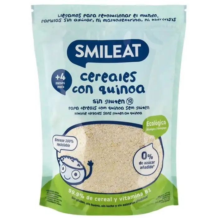 Papilla Ecológica Cereales y Quinoa sin Gluten 200 gr - SMILEAT - Comparador de precios