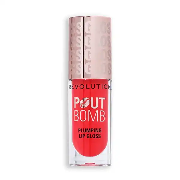 Pout Bomb Plumping Lipgloss Cherry Sheer Red - REVOLUTION - Comparador de precios
