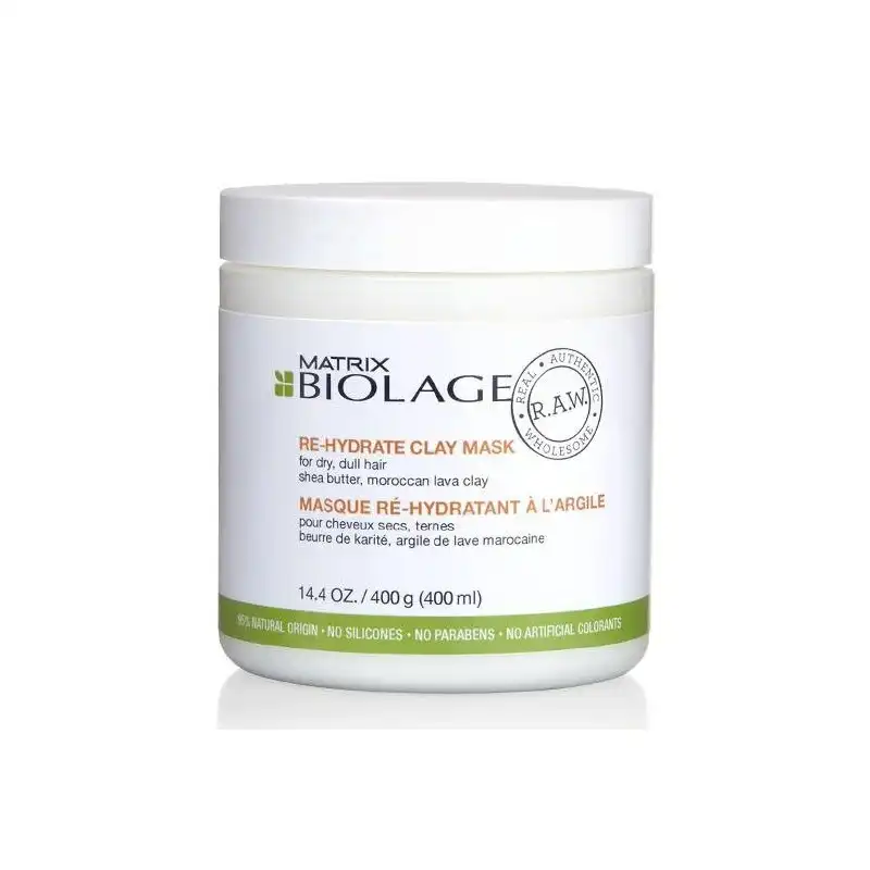 Re-hydrate clay mask 400ml - BIOLAGE RAW - Comparador de precios