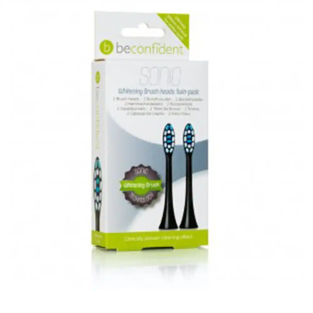 Sonic Toothbrush Heads Whitening Black lote 2 pz - Beconfident - Comparador de precios