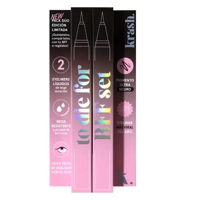 To Die For My Best Friend Limited Edition Eyeliner Set Carbon Black - Krash Kosmetics - Comparador de precios