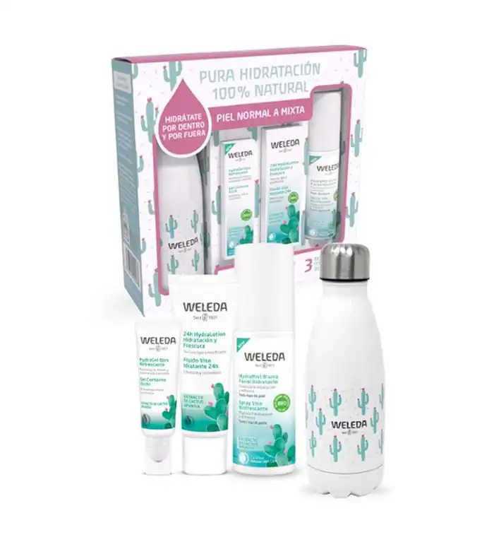 Weleda - Cofre Hidratación 24h - Piel normal a mixta + Eco Botella de regalo - Weleda - Comparador de precios