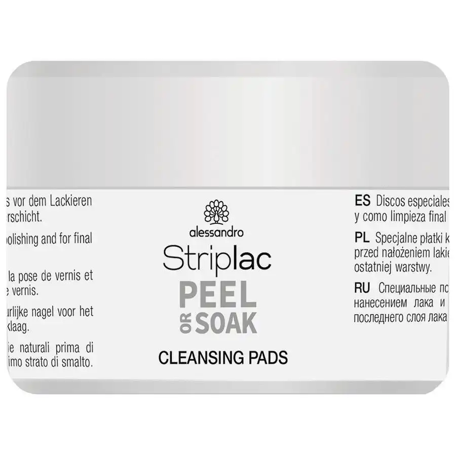 Alessandro - Striplac Peel Or Soak Cleansing Pads Almohadillas Top coat 50 pieces 8 ML - alessandro - Comparador de precios