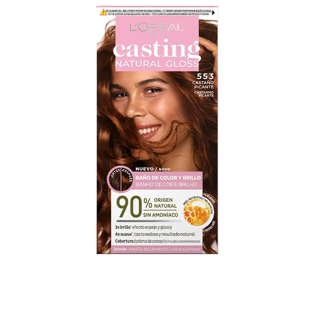 Casting Natural Gloss #553-castaño picante - L'Oréal Paris - Comparador de precios