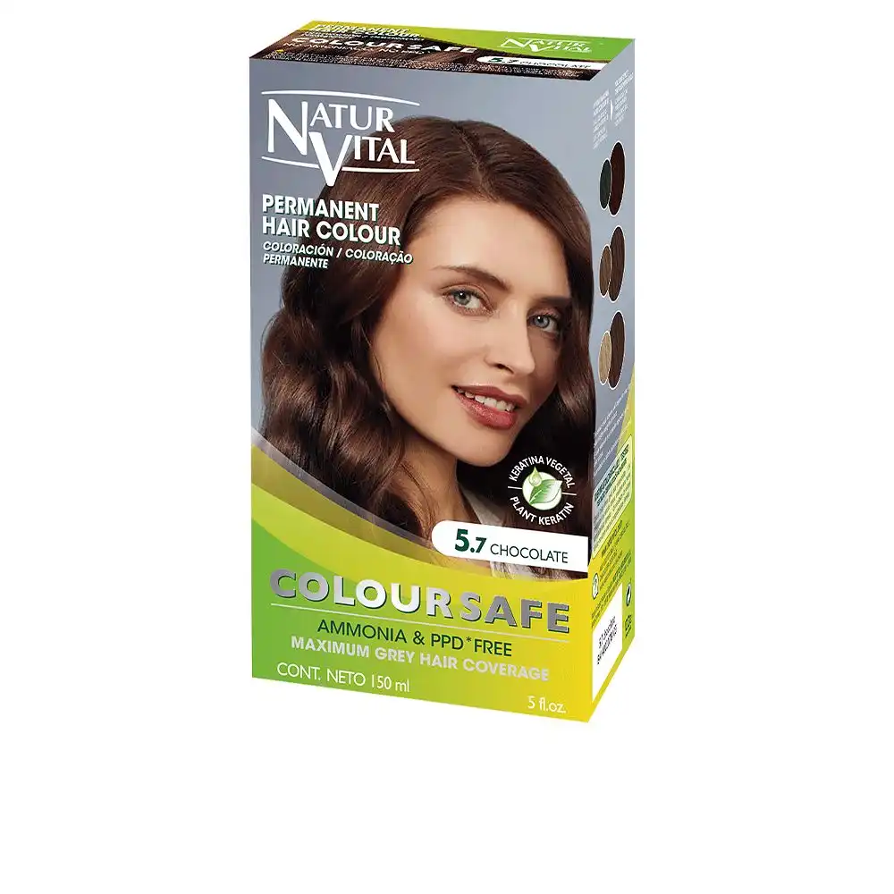 Coloursafe tinte permanente #5.7-chocolate - Naturvital - Comparador de precios