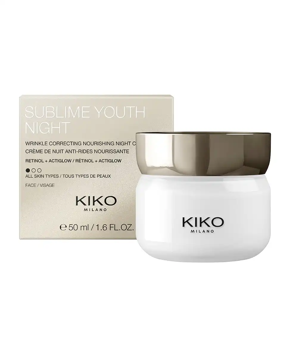Crema De Noche Antiarrugas Y Nutritiva Con Retinol Sublime Youth Night Kiko Milano - Kiko Milano - Comparador de precios