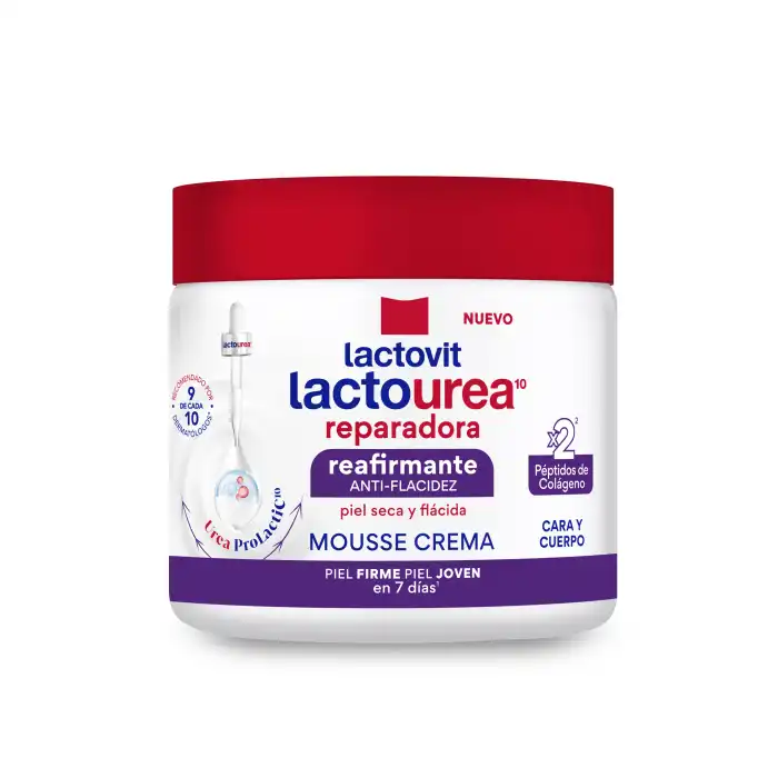 Crema Mousse Lactourea Reafirmante Reparadora 400 ml - Lactovit - Comparador de precios