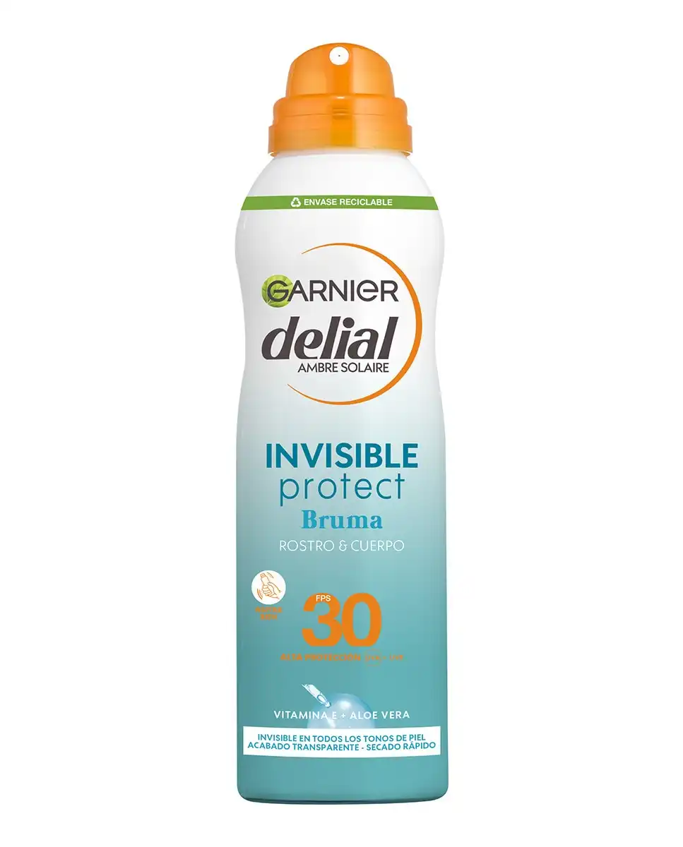 DELIAL - Protector Solar En Bruma Invisible Protect SPF 30 Garnier - DELIAL - Comparador de precios