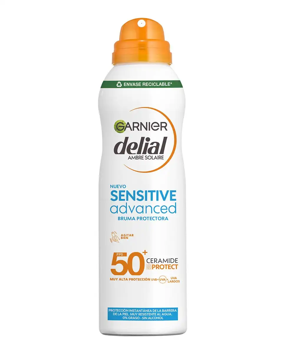 DELIAL - Protector Solar En Bruma Sensitive Advanced SPF50+ Garnier - DELIAL - Comparador de precios
