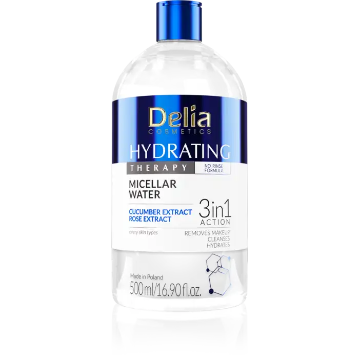Hydrating Therapy Agua Micelar Con Pepino y Extracto de Rosa 500 ml - Delia - Comparador de precios