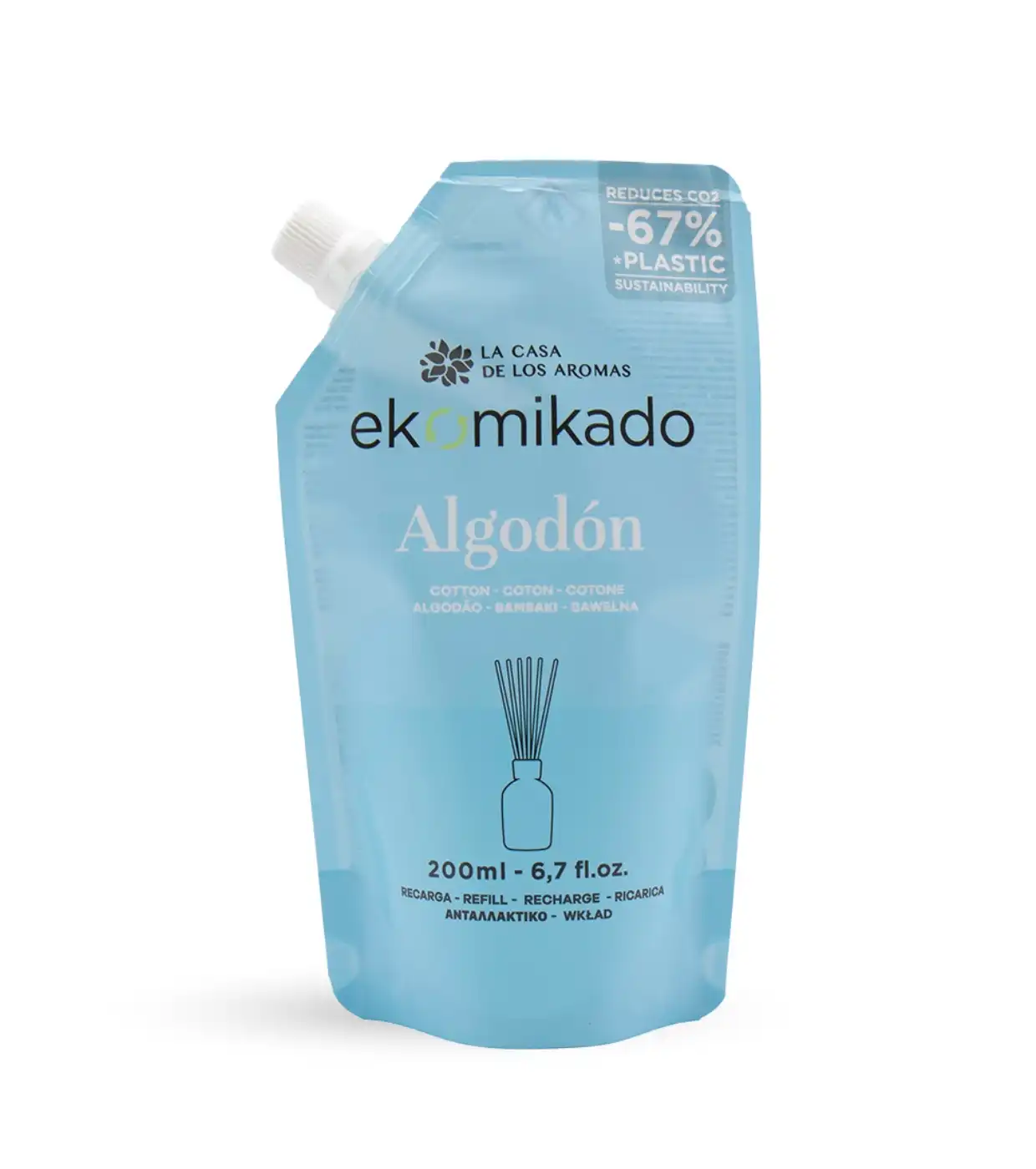 La Casa de los Aromas - Ambientador mikado recarga 200ml - Algodón - La Casa de los Aromas - Comparador de precios