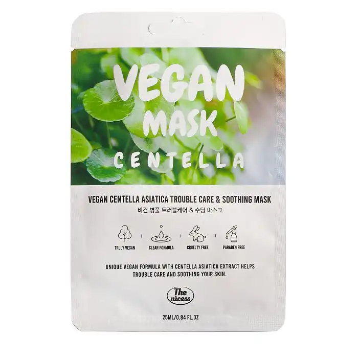 Mascarilla Efecto Buena Cara y Calmante Vegan Centella Asiatica 25 ml - The Nicess - Comparador de precios