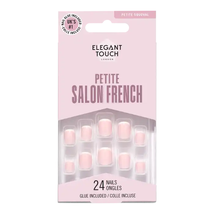 Petite Gel Finish French 154 Uñas Postizas - Elegant Touch - Comparador de precios
