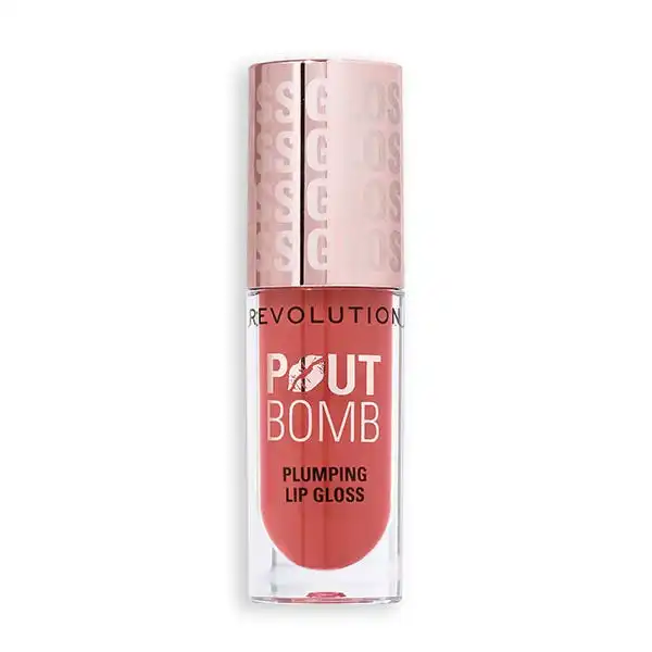 Pout Bomb Plumping Lipgloss Melba Warm Peach - REVOLUTION - Comparador de precios
