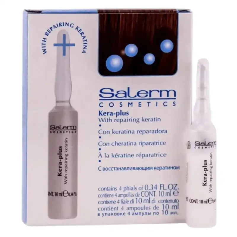 Pro - Queratina Térmica Keraplus - 4 x 13 ml - Salerm - Salerm - Comparador de precios