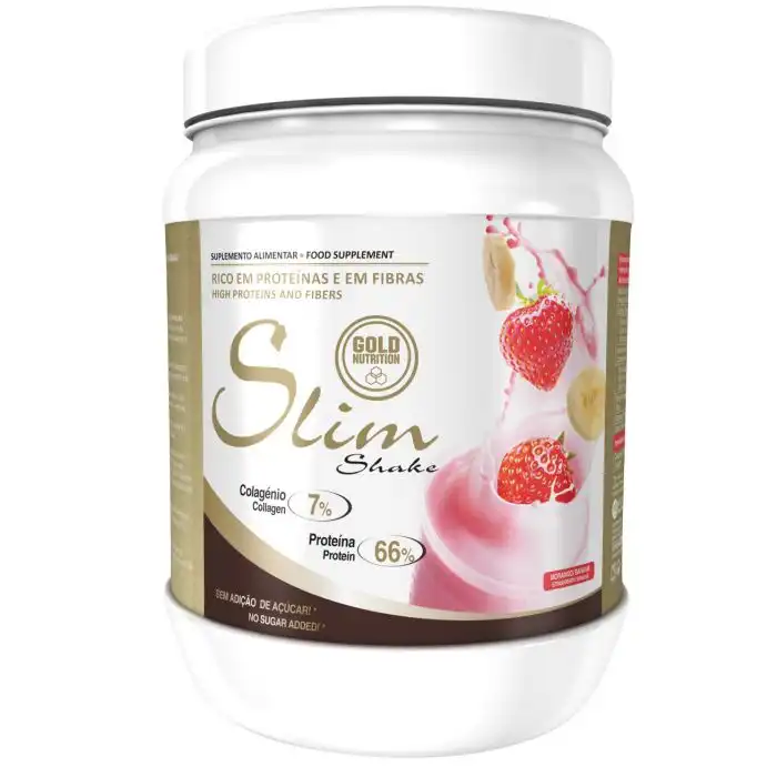 Slim Shake Fresa y Plátano 400 gr - GoldNutrition - Comparador de precios