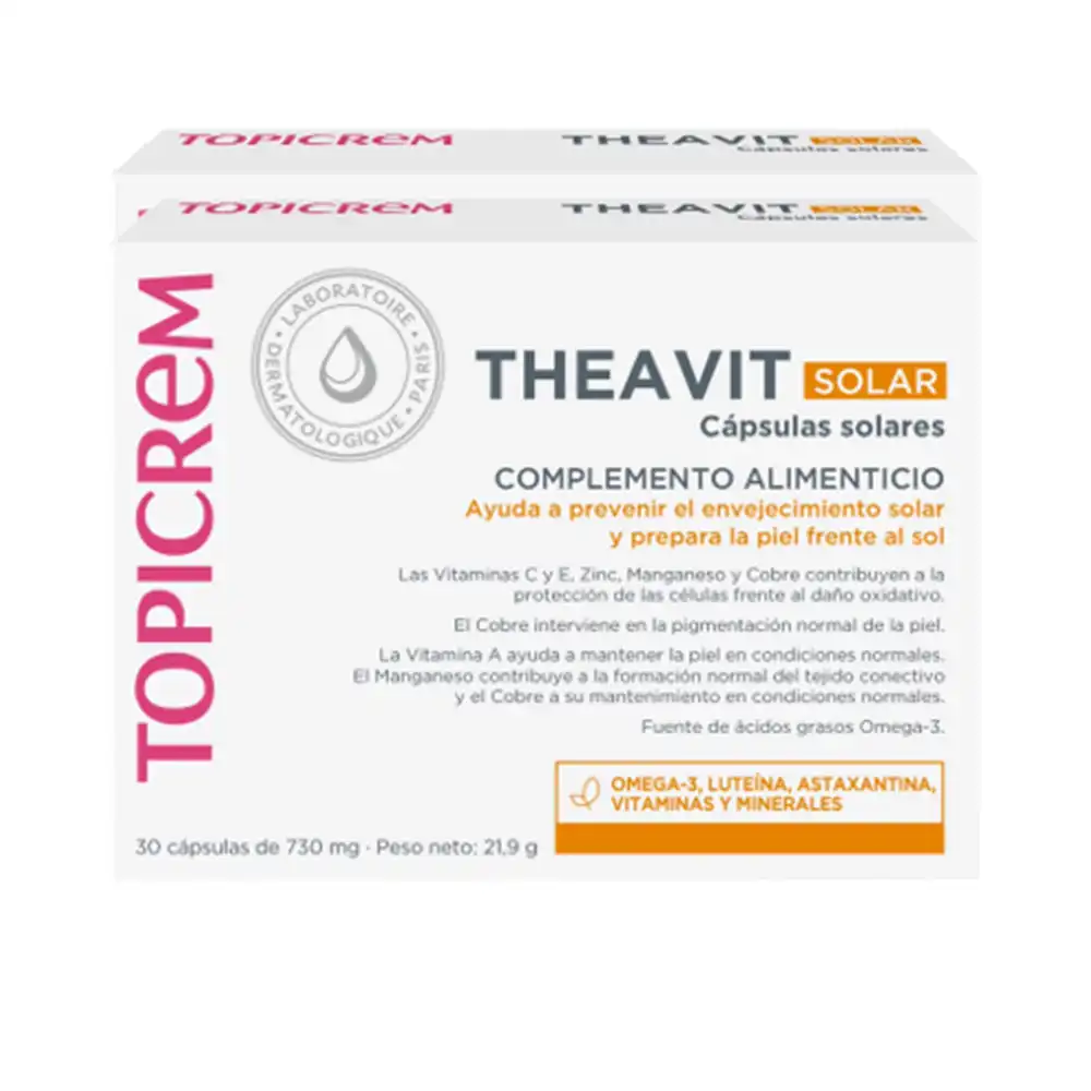 Theavit solar pack 2 x 30 cápsulas - TOPICREM - Comparador de precios