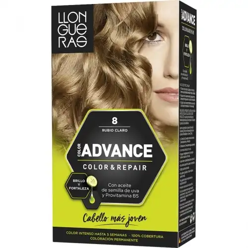 Tinte Capilar Advance 8 Rubio Claro Tinte Capilar - Llongueras - Comparador de precios